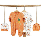 Pack Matchy Wild little one 2 Grenouillères 2 Bonnets